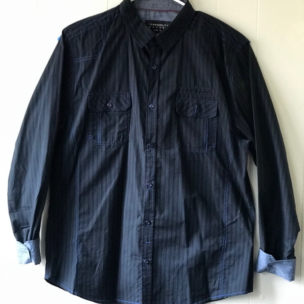 TRANQUILITY MAYHEM! DRESSY LONG SLEEVE SHIRT